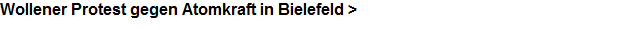 Wollener Protest gegen Atomkraft in Bielefeld >