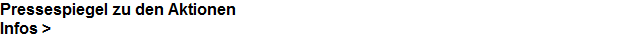 Pressespiegel zu den Aktionen





























































































































Infos >